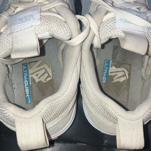 Vans men’s size 7 1/2 grey/ Beige / light blue Sneakers / runners SOME WEAR - Picture 4 of 16